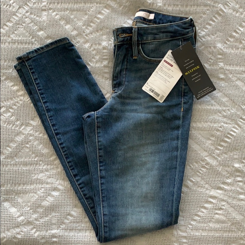 NWT Athleta Sculptek Skinny Jean Azure Wash - Sz 0
